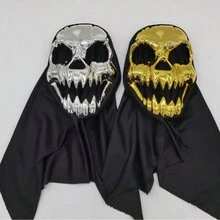 Máscara de calavera de Halloween - WS121-ORO - Ver 1