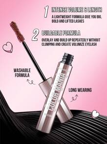 Misslyn Charming Eyeliner & Mascara Set,2 Pcs,BOSS BABE! Boom Black Boom Eyeliner, Waterproof Liquid Ink Eyeliner, Ultra-Pigmented & Waterproof, Creates Bold & Defined Lines, Available In 4 Intense Colors: Brown And Black And Red And Blue - #102+#3 - 查看 3