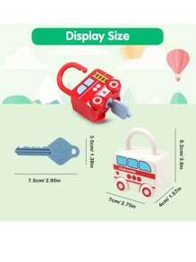 Inspiring Imagination: Early Learning Train Lock - Creative Key Matching Game (3-6 Years Old) Children's Educational Toy Set - Colorful Keys And Lock Puzzles, Train Track Toys - Enhance Positive Thinking And Hands-On Abilities - Perfect Birthday Or Holiday Gift For Parents And Kids