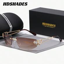 HDSHADES 1 件男女通用精致优雅全框时尚眼镜方框野餐骑行时尚眼镜