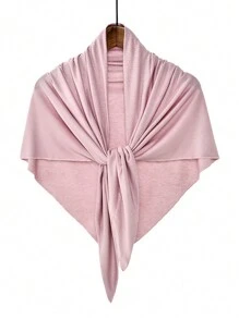 1 pièce Bandeau triangulaire antidérapant pour femme, coiffe hijab de couleur unie confortable, bandeau de sport respirant pour porter quotidien avec abaya, accessoires de voile
