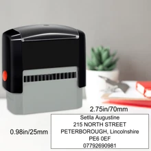 1Pc Custom Stamp,Clear And Crisp Impressions,Personalized Self-Inking Rubber Stamp,Use For Address Stamp And More