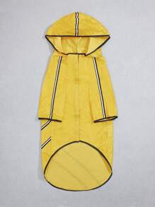 Outdoor Leisure Pet Yellow Waterproof Raincoat