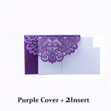 10 pièces/set Cartes d'invitation de mariage personnalisées avec cartes de réponse RSVP. Convient pour les décorations de mariage, anniversaire, baptême