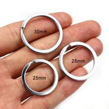 20Pcs 25-30mm Metal Key Ring Laveros Clasp Findings Key Chain Split Ring DIY Jewelry Making Accessories Findings - Split Ring - View 3