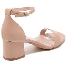 Women's Elegant Solid Color High Heel Sandals, Summer - Khaki - View 4