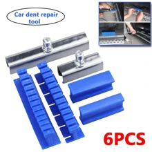 Besper 6 Pieces Set Of Unpainted Dent Removal Tool, Dent Puller Accessory, Suitable For Repairing Small Dents In Car Hail Pits (Blue) - Blue - View 3