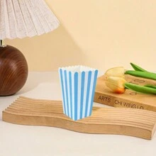 12pcs/Set Popcorn Boxes, Mini Paper Popcorn Bags, Disposable Popcorn Containers, Suitable For Carnival, Party, Birthday, Wedding, Movie Night, Tableware (Black, Blue, Yellow, Green, Red, Pink, Purple) - Multicolor - View 17