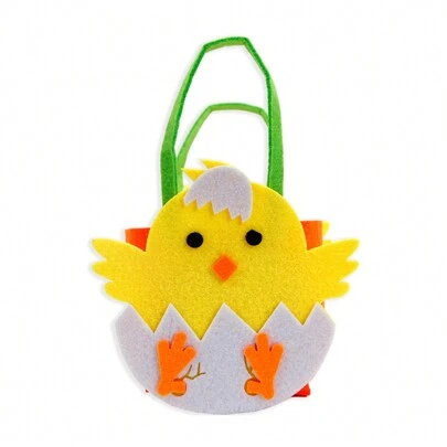 Easter Felt Basket Cute Bunny Candy Presents Bags Spring Egg Baskets For Party Decorations Supplies