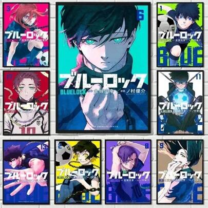 1pc Popular Japanese Anime Blue Lock Posters Sports Football Canvas Painting Print Modern Wall Art For Living Room Home Decor Gift No Frame,Classroom Decor,Office Decor,Room Decor,Home Decor,Wall Decor,Bathroom Decor,Bedroom Decor,Room Decoration Stuff,Posters