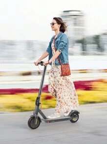 Mankeel 350W Foldable Electric Scooter For Adults & Teen, 8.5" Anti-Skid Tires, 19 MPH Max Speed, 22 Mile Range, Dual Braking,  E-Scooter With App Control For Urban & Outdoor Commutes, Women's Day Gift - US A Type Plug(110-127V) - View 3
