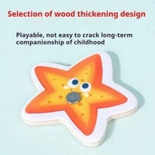 1 Set VPHWG Magnetic Wooden Fishing Game - Educational, Interactive Toy For Parent-Youngsters Cognitive Development | Colorful Marine Life Pieces, Ideal Birthday Gift Parent-Youngsters Interactive Games To Develop Hand-Eye Coordination, Patience & Focus, Educational Cognitive Fun Gift For Youngsters Easter Random Style Fish - Multicolor - View 10