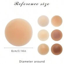 QTEEN TIME Women's Reusable Waterproof Nipple Patches, Women's Underwear Women's Comfortable Bra Set, Invisible Self-Adhesive Nipple Patches, Valentine's Day