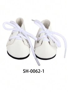 MSYO 1 双 5 厘米娃娃鞋，适合 14 英寸时尚娃娃，可爱系带休闲娃娃运动鞋，多功能，生日/节日礼物玩具 - 彩色 - 查看 18