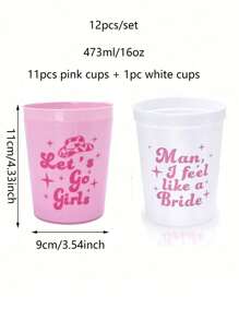 12pcs Bachelorette Party Cups, 16oz Reusable Plastic Cups Cowgirl Bridal Shower 70s Theme Retro Bachelorette Party Favors Decorations,Christmas