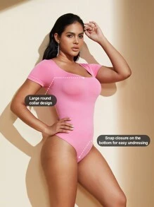 1 pieza Conjunto de moldeador de Body entero y liso con control de abdomen para mujer, malla reductora para la cintura