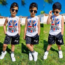 Boys' Sets Comfortable Summer England Tank Top
