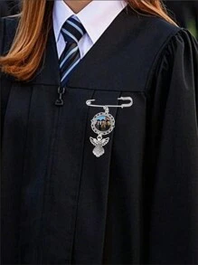 1 pieza Broche de solapa personalizado con foto de boda, recuerdo conmemorativo, pasador de ojal, broche con imagen personalizada de ángel para ramo, regalo DIY para la madre o el padre de la novia o el novio, broche de graduación - Multicolor - Ver 9