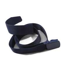 1 pieza Cinturón táctico deportivo para exteriores, cinturón de lona de alta calidad para hombres y mujeres, de secado rápido con hebilla de plástico, para escuela o verano