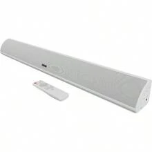 MAJORITY Snowdon | Bluetooth Sound Bar For TV | Built-In Subwoofer | 120 Watts 2.1 Channel Sound | RCA Optical And AUX Connection | Wall Mountable | 81 CM | Remote Control Included White - white1 - View 1