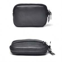 MUCHSHEEP Soft Sheepskin Change Key Bag Unisex Black Wallet For Men Wallet Mini Wallet Purse Wallet Coin Wallet - Black - View 9