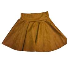 Falda corta con vuelo - Café - Ver 2
