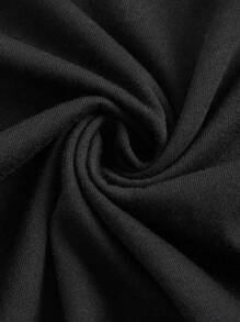 Letter Printed Round Neck Short Sleeve Tight Short Women's T-Shirt, Suitable For Summer