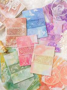 CANDY POETRY 20 张/包渐变色剪贴簿纸、DIY 装饰背景、节日礼物、手工拼贴材料、个性化剪贴簿规划、创意学校用品、学校用品、返校