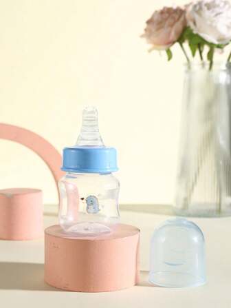 Baby Pp Feeding Bottle, 60ml, With Cartoon Animal Pattern For Newborn Care