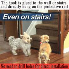 1pc Versatile Dog Gate, Sturdy & Practical Pet Fence Suitable For Multiple Scenarios, Comes With 6 Hooks