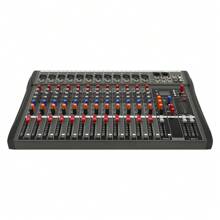 12 Channel Sound Audio Mixer Bluetooth USB DJ Live Studio Mixing Console Amplifi - Black - View 7