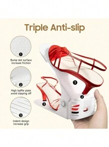 10 pezzi Rastrelliera portascarpe regolabile e creativa, organizer per slot scarpe - organizzatore salvaspazio per ingresso, corridoio, soggiorno, dormitorio, armadio da camera da letto, bagno - comoda conservazione di scarpe in tessuto, requisiti per una casa accogliente