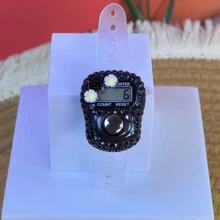 1个/5个/10个装新款计数器，适用于斋月、圣诞节、万圣节、节日等场合，电子手动按钮计数器，迷你便携环形计数器，拇指按压计数器，适合学习、运动和其他计数活动