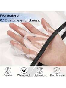 1/3pcs Transparent PVC Salon Hair Dye Chair Protector Cover - Multicolor - View 3