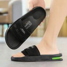 2025 New Arrival Plus Size 47 One-Strap Sandals Men, Full-Length Air Cushion Casual Slippers, Non-Slip Sports Outdoor Slides, Size 46-47