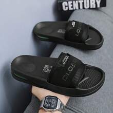 2025 New Arrival Plus Size 47 One-Strap Sandals Men, Full-Length Air Cushion Casual Slippers, Non-Slip Sports Outdoor Slides, Size 46-47
