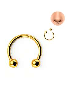 1件S925纯银轻盈珠子肚脐环，也可作鼻钉、耳环、肚脐夹、肚脐环等佩戴，低过敏性时尚配饰，适合女性日常佩戴 - 肚臍釘 - 查看 4