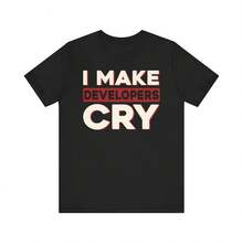 Camiseta de probador de control de calidad, regalo divertido de garantía de calidad para él y para ella, camiseta de informe de errores, camiseta de tecnología de TI, camiseta de cumpleaños con informe de problemas, camisetas de control de calidad - Negro - Ver 1