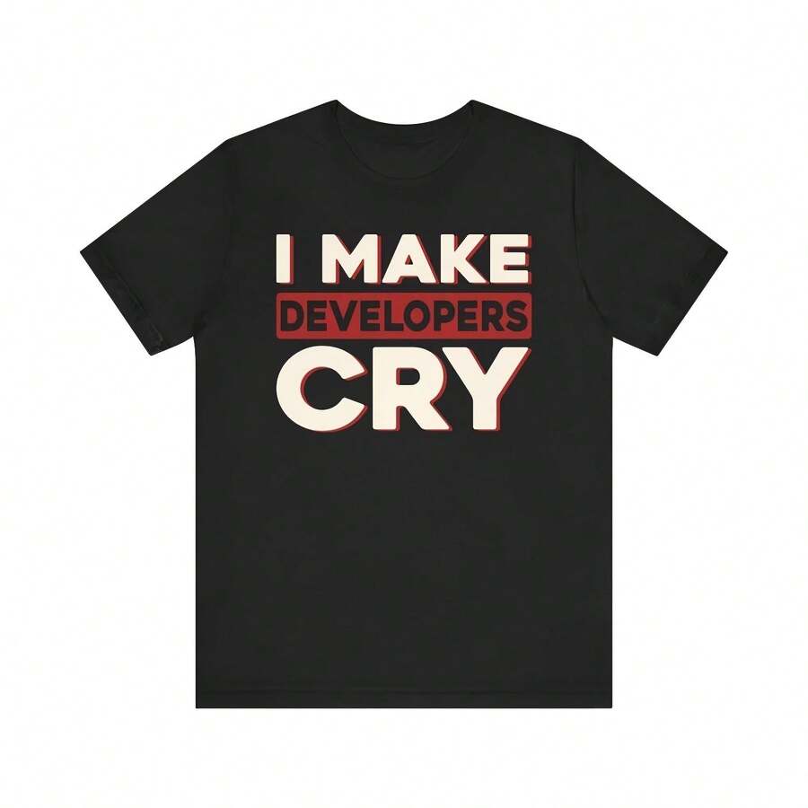 Camiseta de probador de control de calidad, regalo divertido de garantía de calidad para él y para ella, camiseta de informe de errores, camiseta de tecnología de TI, camiseta de cumpleaños con informe de problemas, camisetas de control de calidad - Negro - Ver 1
