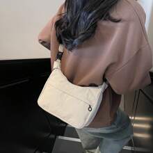 Nuova borsa a tracolla casual e alla moda per le donne, elegante borsa a tracolla in nylon leggero, può contenere rossetto, cosmetici, telefono, occhiali