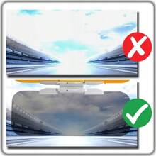 Car Sun Visor, Day & Night Anti-Glare Rearview Mirror, Car Interior Accessories For Anti-Dazzle From Headlights - A - View 7
