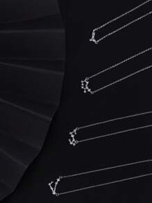 FOREVER QUEEN S925纯银项链十二星座系列项链女星座吊坠锁骨链生日礼物送女生精致项链银项链时尚女士吊坠项链首饰礼物女