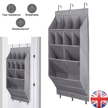 NetHong 11 Pockets Shoe Rack Storage Bag Large Over Door Hanging Organiser Hanger Tidy - Grey - View 2