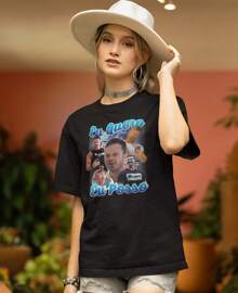 Cariani Academy T-Shirt Brown Meme I Want I Can - 黑色 - 查看 2