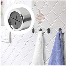Kitchen Towel Holder, Self Adhesive Wall Dish Towel Hook, Round Wall Mount Towel Holder For Bathroom, Kitchen And Home, Wall, Cabinet, Garage, No Drilling Required