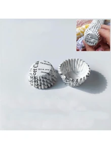 50/100/200個-可愛迷你拇指大小蛋糕模具 (2.5公分/5公分)，包含烘焙杯與不沾紙襯底；多種款式可選，適合居家廚房與甜點烘焙，也是新年與情人節的絕佳禮物 - 彩色 - 查看 14