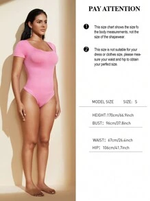 1 pieza Conjunto de moldeador de Body entero y liso con control de abdomen para mujer, malla reductora para la cintura