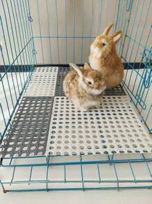 1/5 件装兔子脚垫防咬脚垫兔笼脚垫可漏水孔适用于猫/狗/荷兰猪 - 彩色 - 查看 1