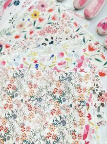 Boho Style Flower Clay Transfer Paper Flower Marble Transfer For Polymer Clay, Magic Transfer Paper For Polymer Clay Jewelry Earring Making Stickers