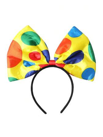 1 Set Clown Costume Accessories, Including Clown Headpiece, Suitable For Parties, Festivals And Other Occasions